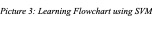 Text Box: Picture 3: Learning Flowchart using SVM